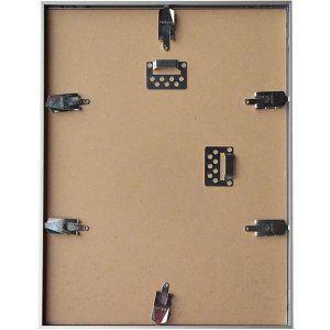 Cornice in alluminio Pixel 50x60 cm argento lucido