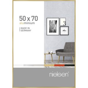 Nielsen Cornice in alluminio Pixel 50x70 cm oro lucido