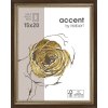 Cornice in legno Ascot 13x18 cm marrone scuro-oro