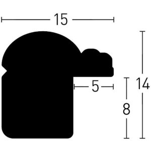 Cornice in legno Nielsen Ascot 21x29,7 cm argento Cornice per certificati DIN A4