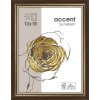 Ascot Cornice in legno 24x30 cm marrone scuro-oro