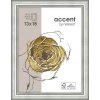 Ascot cornice in legno 24x30 cm argento