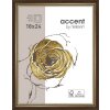 Ascot Cornice in legno 30x40 cm marrone scuro-oro