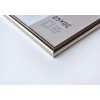 Ascot cornice in legno 40x50 cm argento