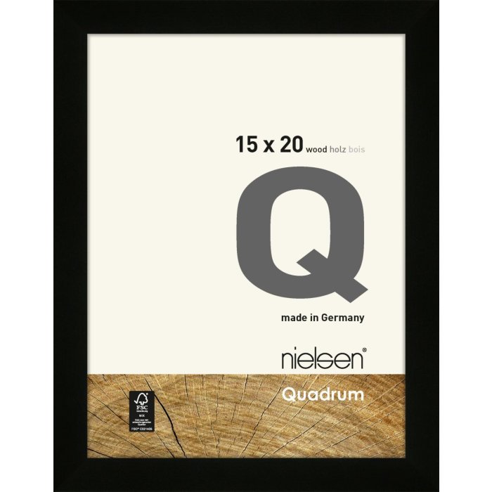 Nielsen Telaio a scatto in legno Quadrum 15x20 cm nero