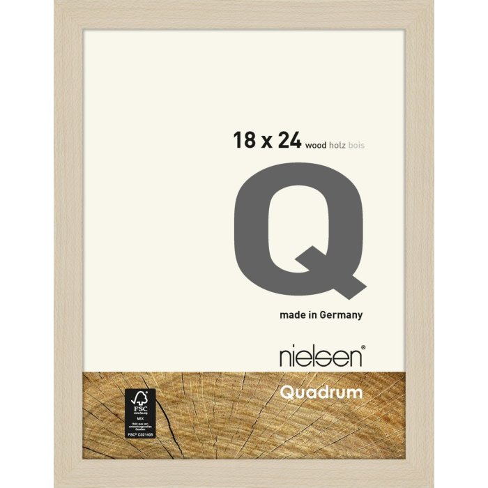 Cornice a scatto in legno Quadrum 18x24 cm acero