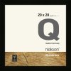 Cornice di legno a clip Quadrum 20x20 cm nero