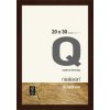 Cornice a clip in legno Quadrum 20x30 cm wengé