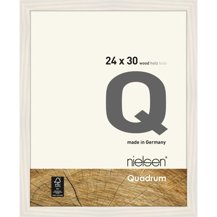 Cornice smontabile in legno Nielsen Quadrum 24x30 cm bianco