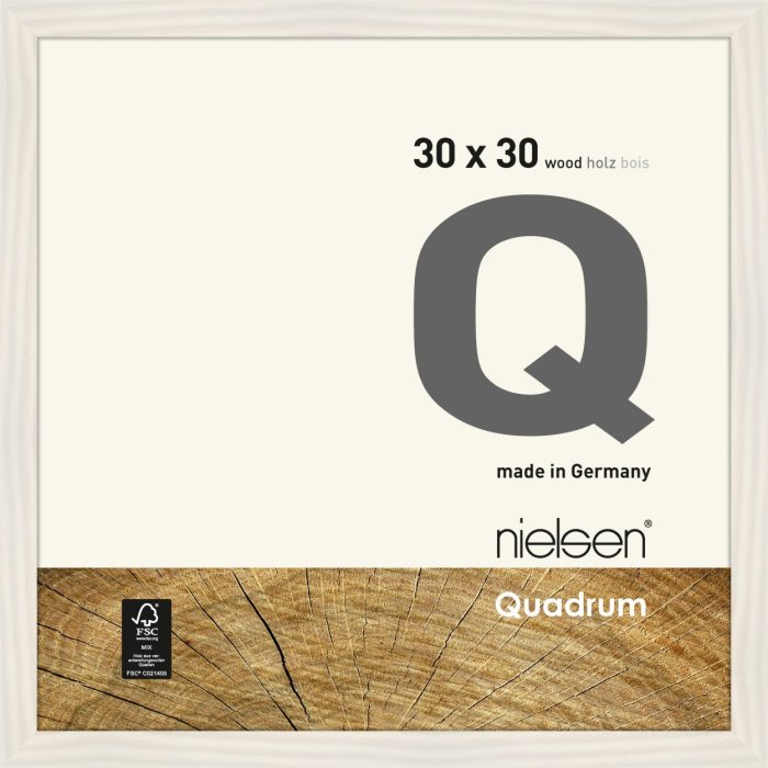 Telaio smontabile in legno Quadrum 30x30 cm bianco