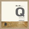 Cornice a clip in legno Quadrum 30x30 cm rovere naturale