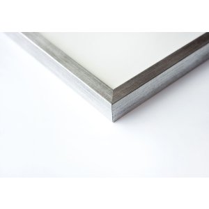 Cornice in legno a scatto Quadrum 30x30 cm argento