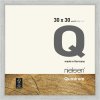 Cornice in legno a scatto Quadrum 30x30 cm argento