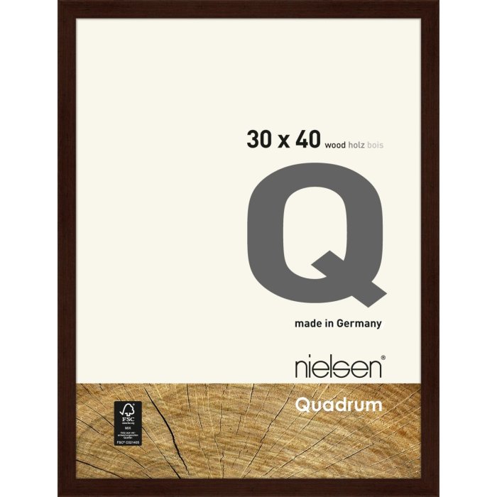 Telaio smontabile in legno Quadrum 30x40 cm wengé