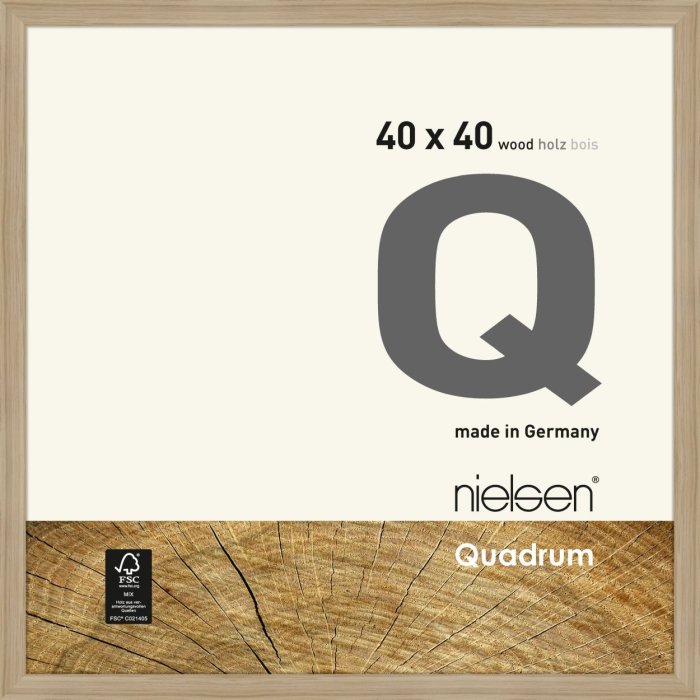 Fasciatoio Nielsen in legno Quadrum 40x40 cm rovere naturale