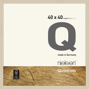 Cornice a scatto in legno Quadrum 40x40 cm acero