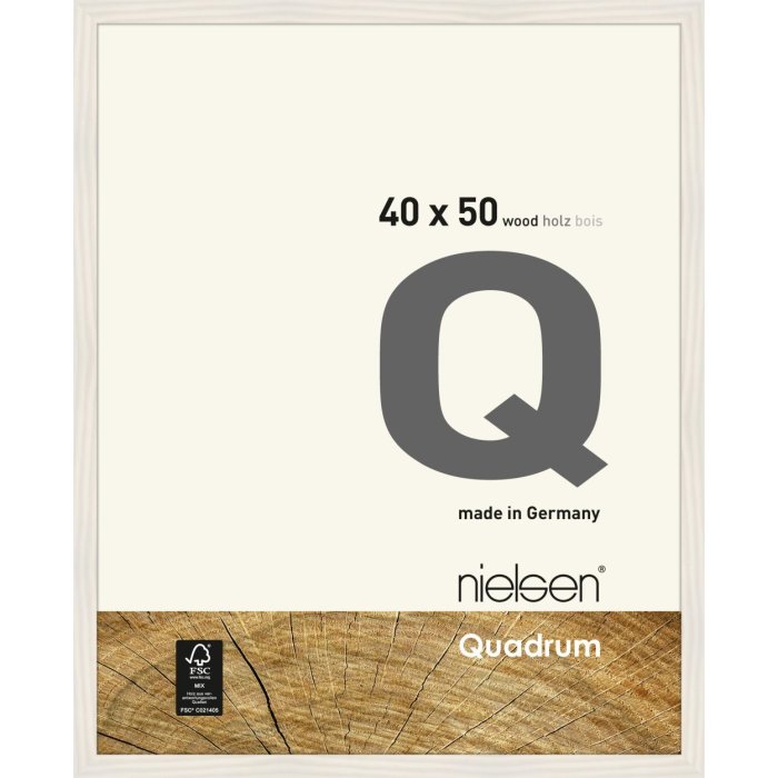 Telaio smontabile in legno Quadrum 40x50 cm bianco