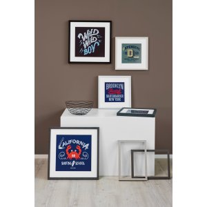 Cornice a clip in legno Quadrum 42x60 cm wengé