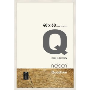 Cornice in legno a clip Quadrum 40x60 cm bianco