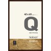 Cornice a clip in legno Quadrum 40x60 cm wengé
