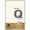 Cornice in legno a clip Quadrum 40x60 cm argento