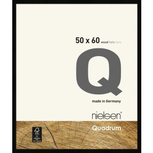 Cornice in legno a scatto Quadrum 50x60 cm nero