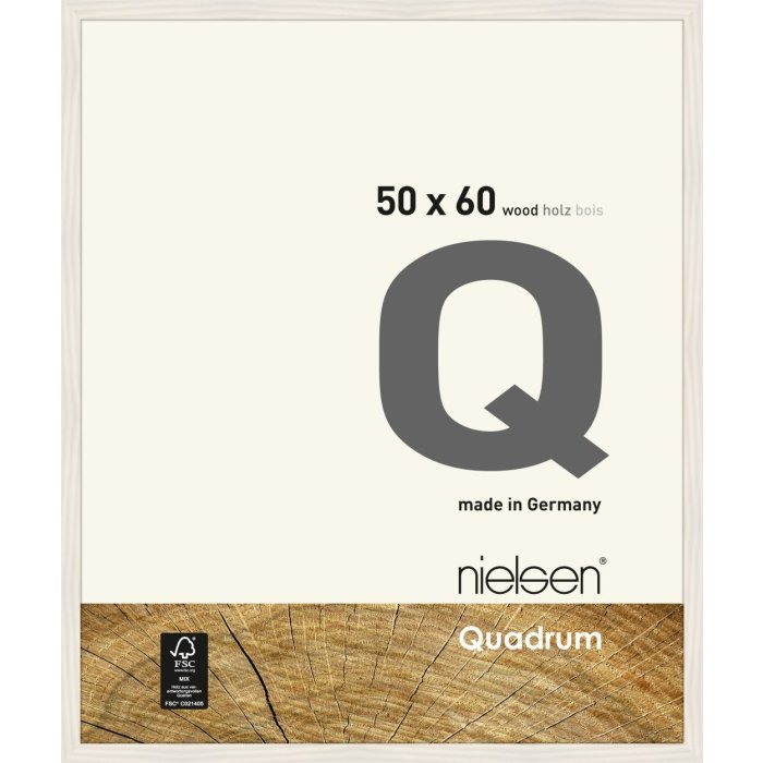 Telaio smontabile in legno Quadrum 50x60 cm bianco