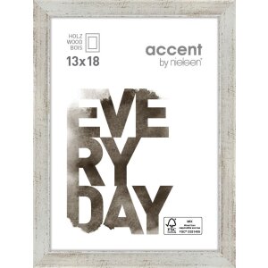 Cornice in legno Zoom 13x18 cm argento