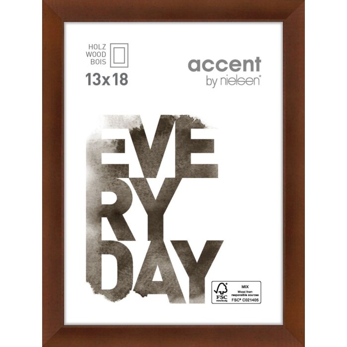 Zoom Cornice in legno 13x18 cm noce
