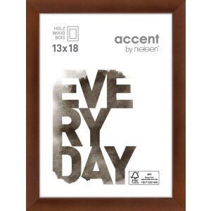 Zoom Cornice in legno 13x18 cm noce