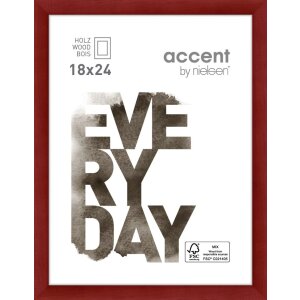 Cornice Zoom in legno 18x24 cm rosso