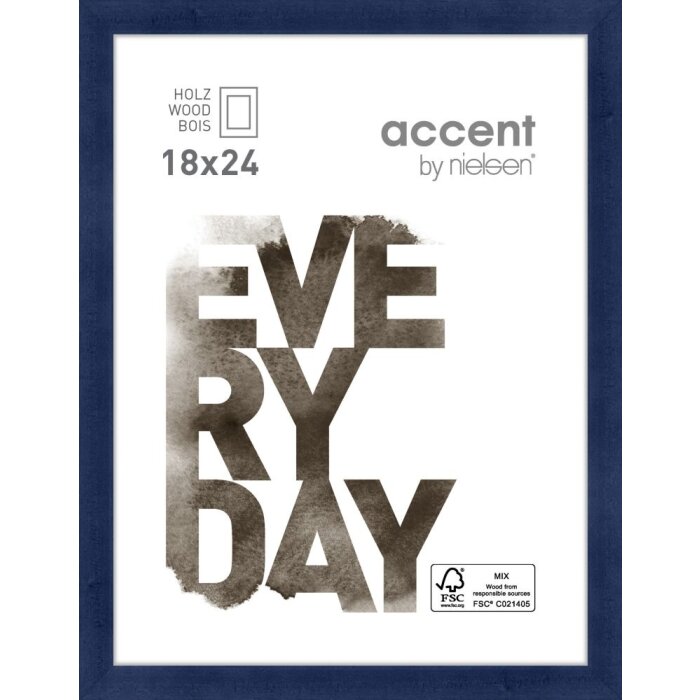 Cornice Zoom in legno 18x24 cm blu scuro