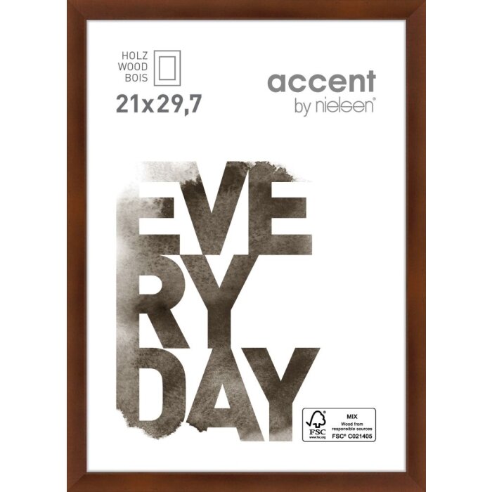 Zoom Cornice in legno 21x30 cm noce