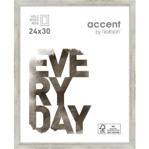 Cornice in legno Zoom 24x30 cm argento