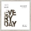 Zoom Cornice di legno 30x30 cm argento