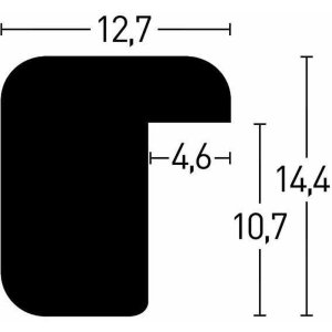Zoom Cornice in legno 30x30 cm noce