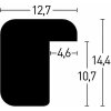 Cornice in legno Zoom 40x50 cm nero