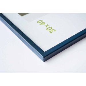 Zoom Cornice in legno 40x50 cm blu scuro