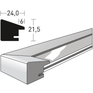 Cornice essenziale in legno 13x18 cm bianco