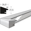 Cornice essenziale in legno 13x18 cm bianco