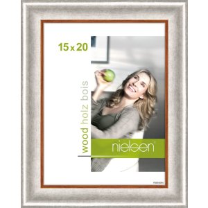 Cornice in legno Derby 15x20 cm argento