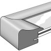 Cornice in legno Derby 15x20 cm argento