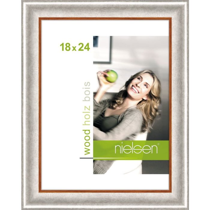 Cornice in legno Nielsen Derby 18x24 cm argento