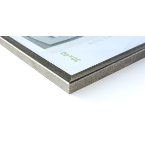 Cornice in legno Derby 20x30 cm argento