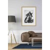 Cornice in legno Derby 50x60 cm argento