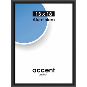 Cornice Nielsen Accent in alluminio 13x18 cm nero opaco