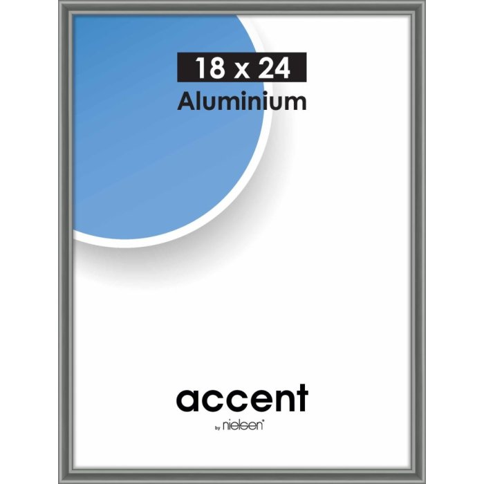 Nielsen Accent Frame in alluminio 18x24 cm acciaio grigio lucido