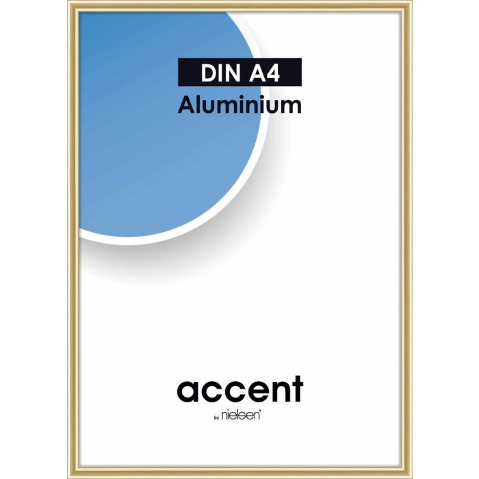 Cornice Nielsen Accent in alluminio 21x29,7 cm oro Cornice per documenti DIN A4