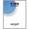 Cornice in alluminio 24x30 cm argento opaco