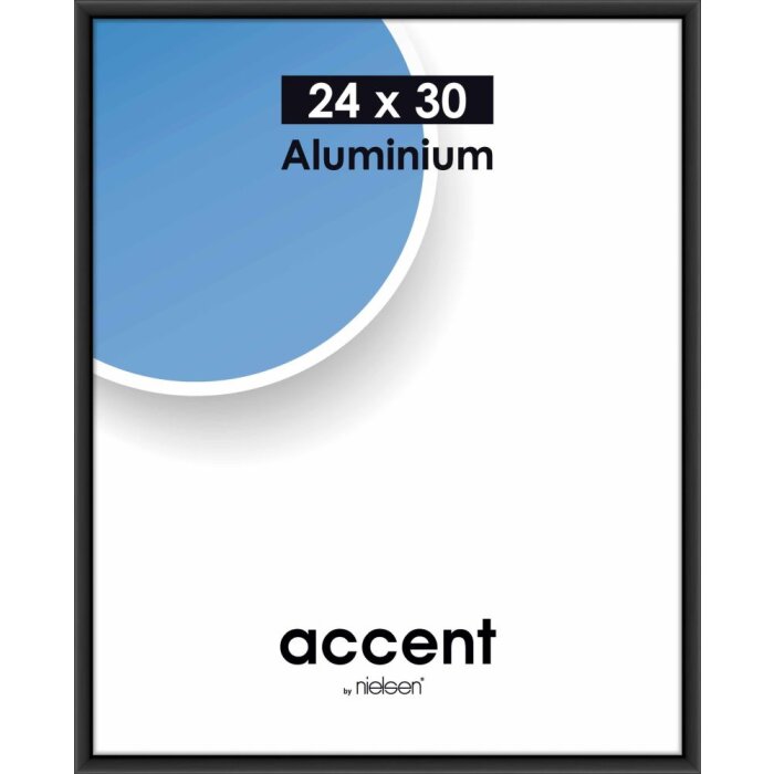Nielsen Accent Frame in alluminio 24x30 cm nero opaco